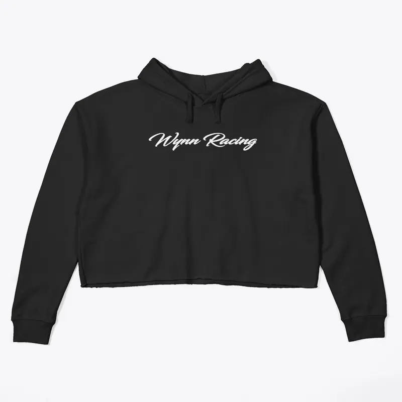 WR classic design Croptop hoodie black